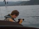 Cuastamacote Bay: Genevieve is ready to catch the sunset with her camera!